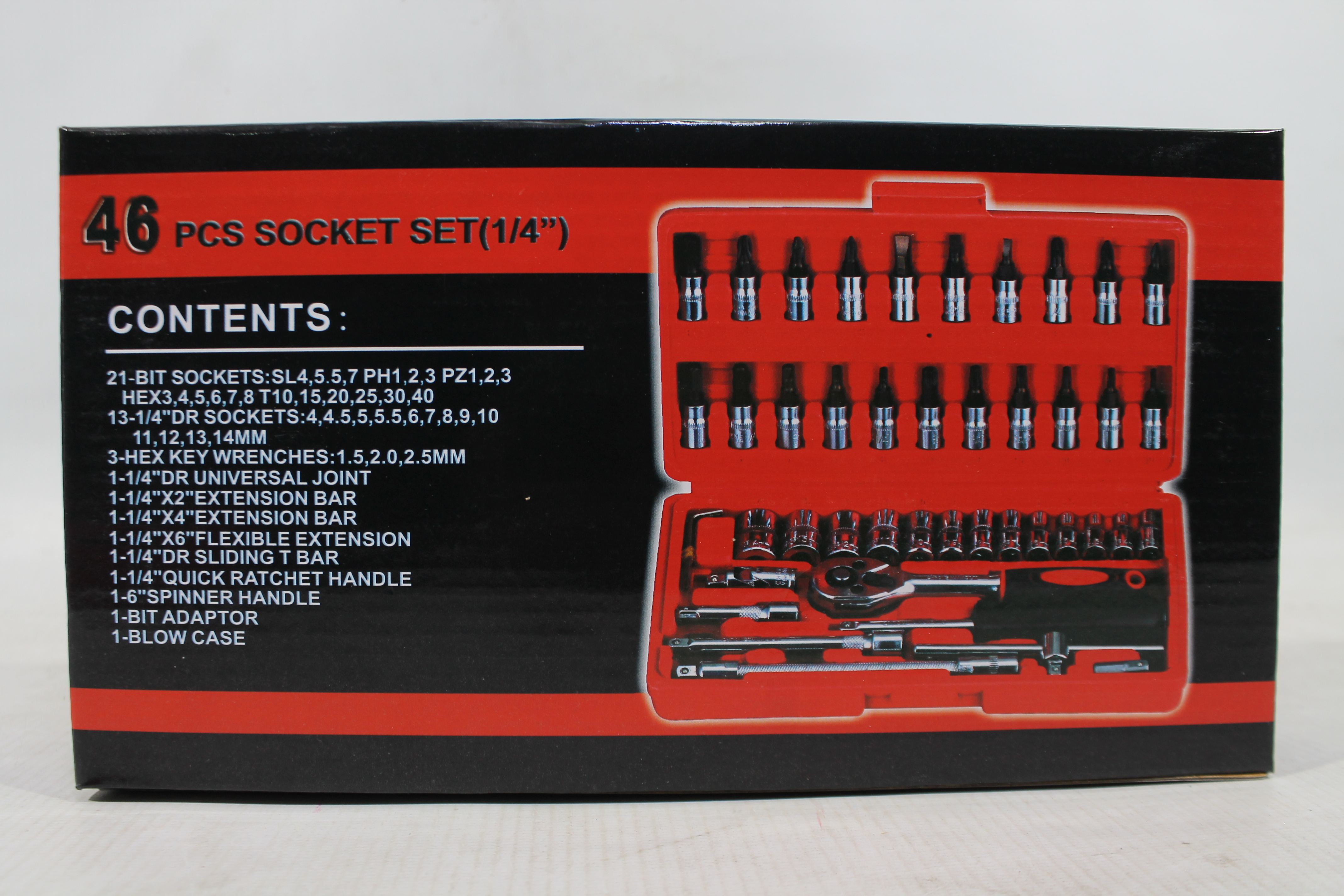 #Tool Set 46 Pcs Socket Set (1/4") @24