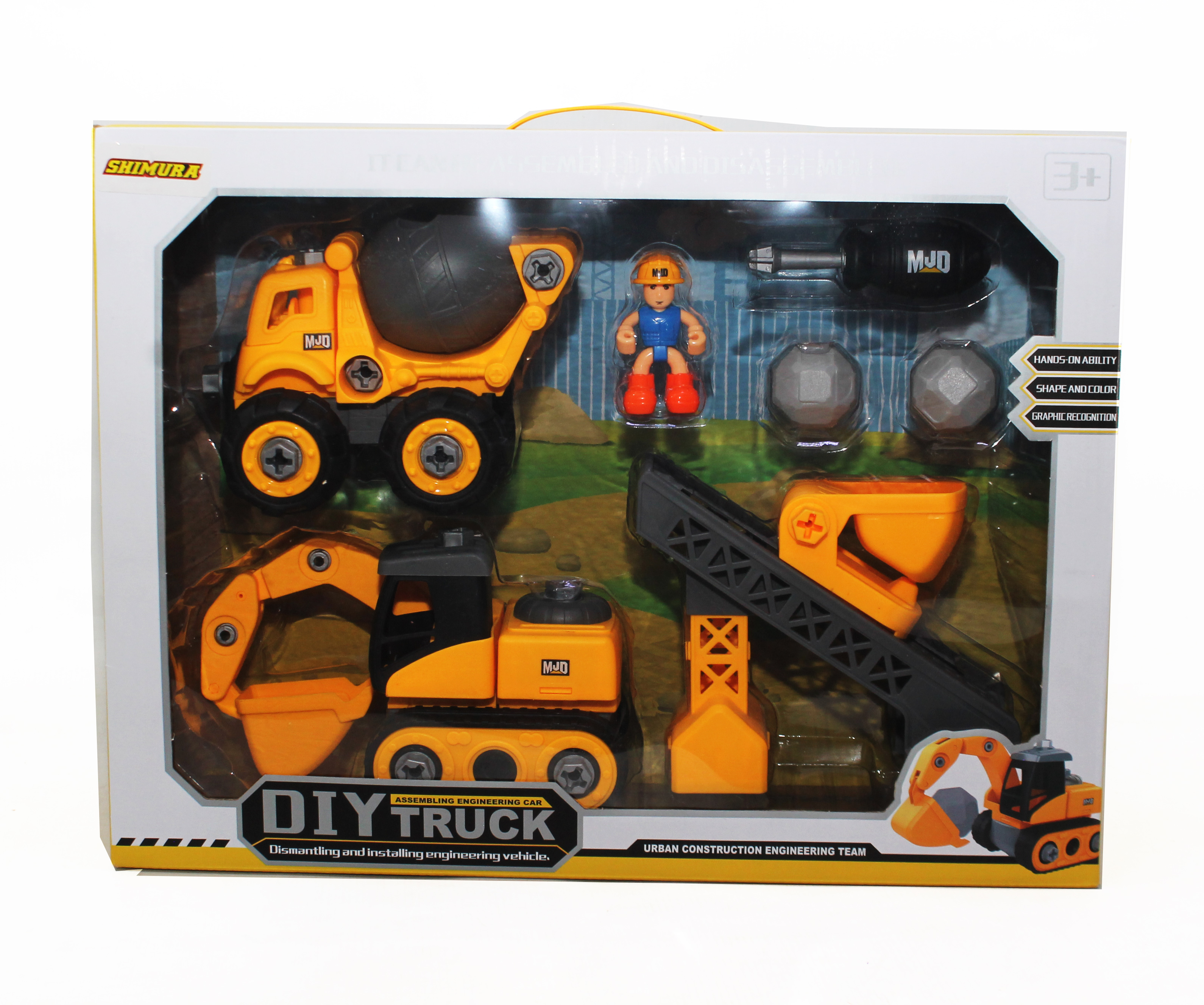 ^Truk Kontruksi 2pcs + Acc Diy Truk Box Wind @8