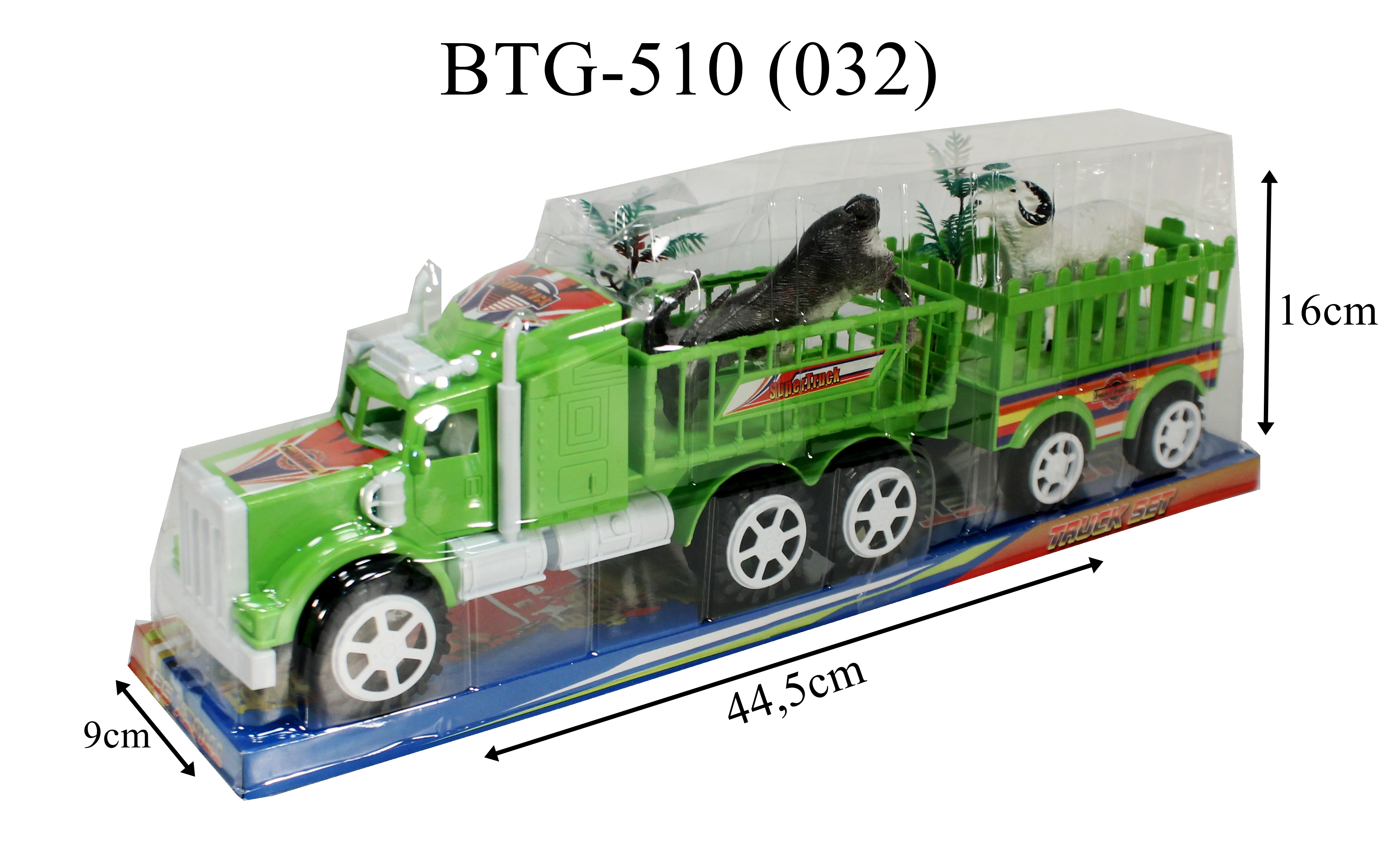 ^Truk Muat Animal 2pcs + Pohon Mika @64