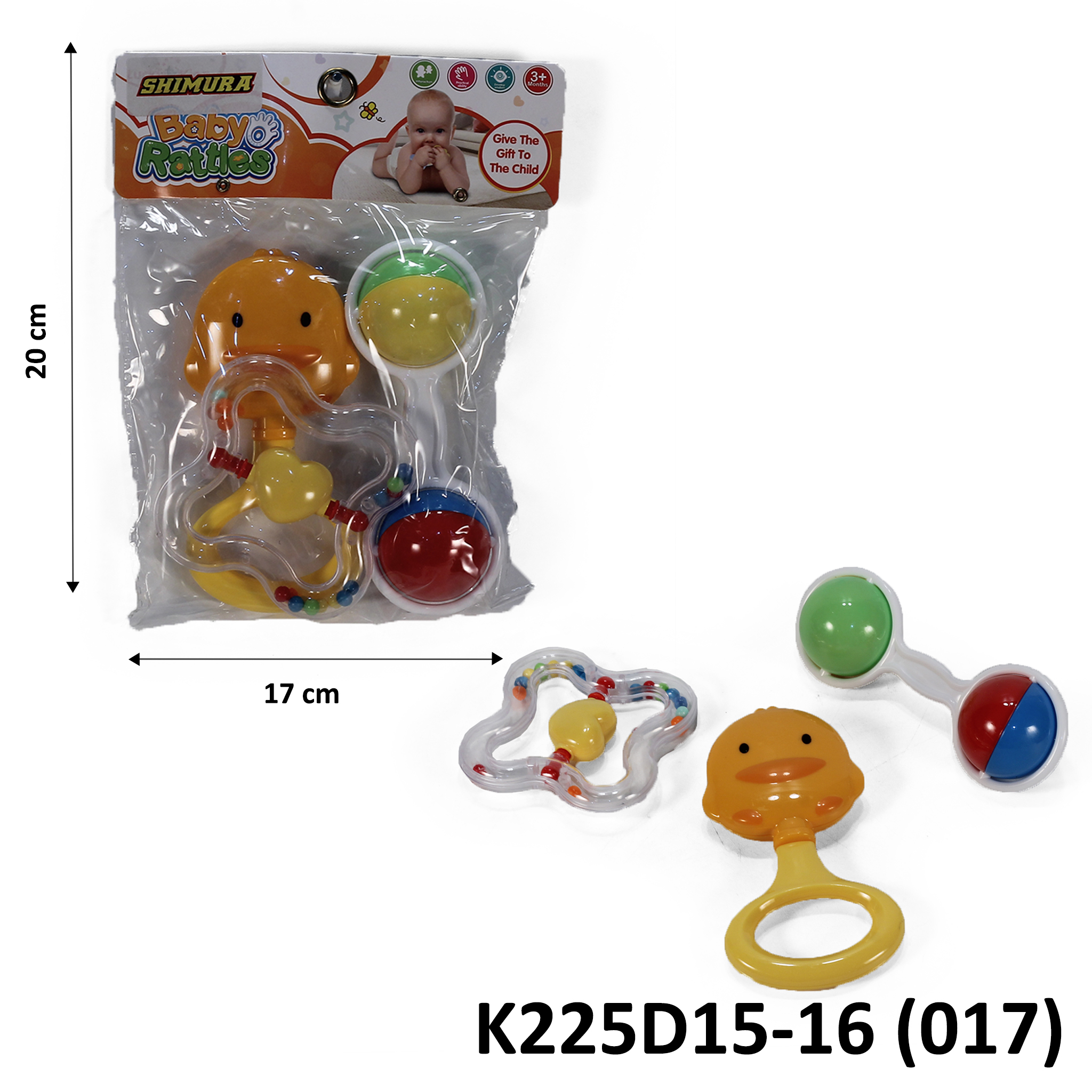 	#Baby Rattles Handphone+Rattles 2Pcs Ktg @336