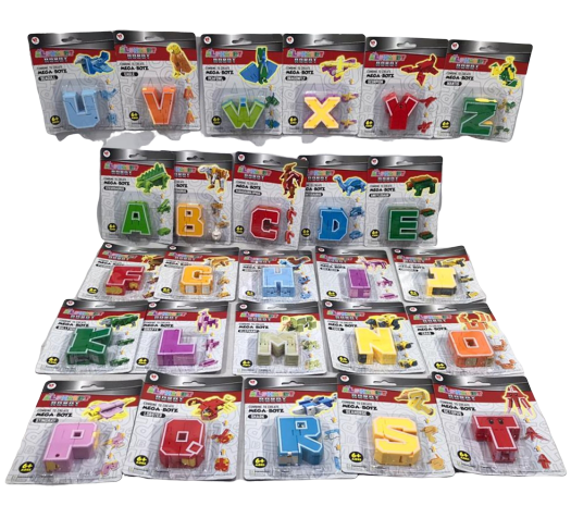 Alphabet Robot 1pack 6pcs Press @26