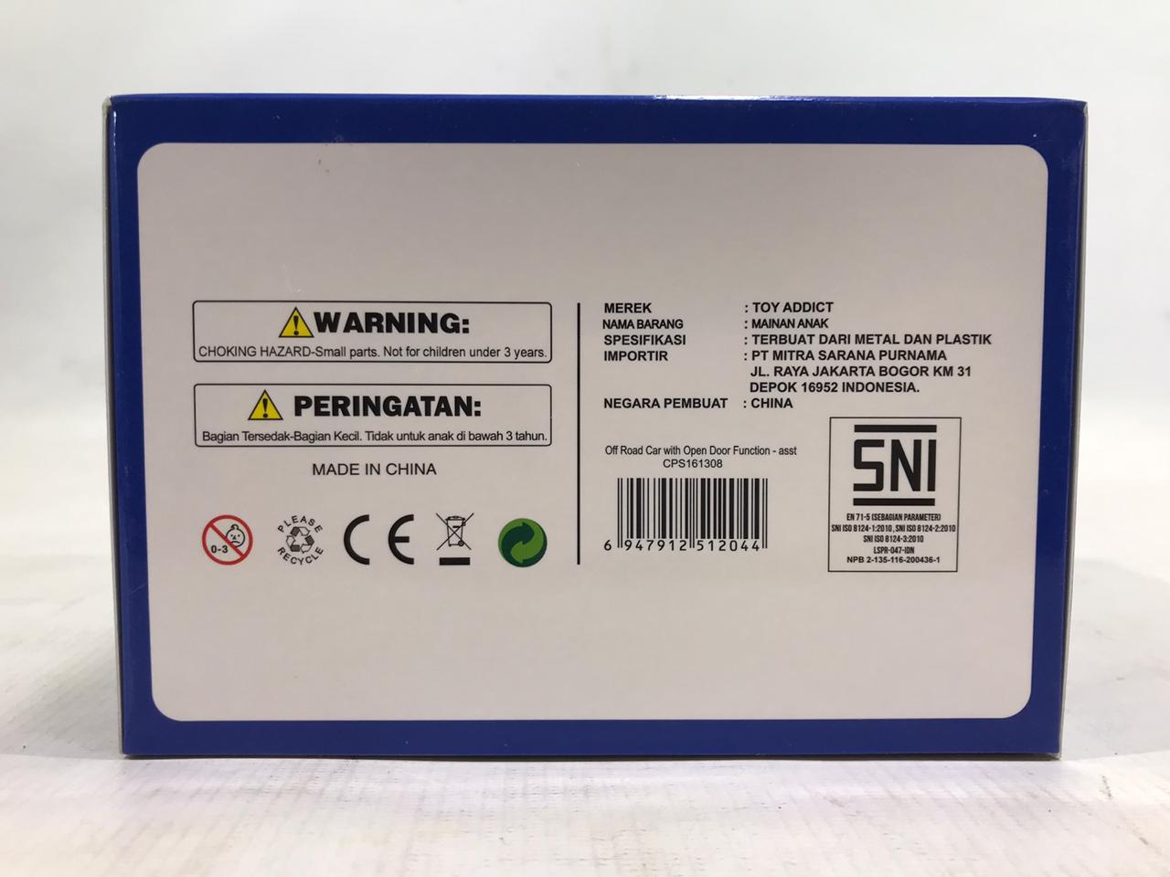 F/c Die Cast Jeep Monster Trucks MSV Box Window @32