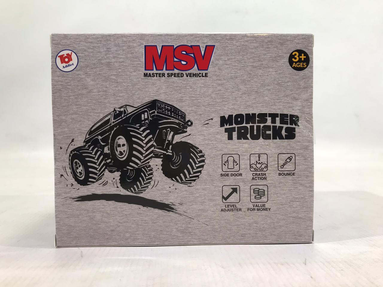 F/c Die Cast Jeep Monster Trucks MSV Box Window @32