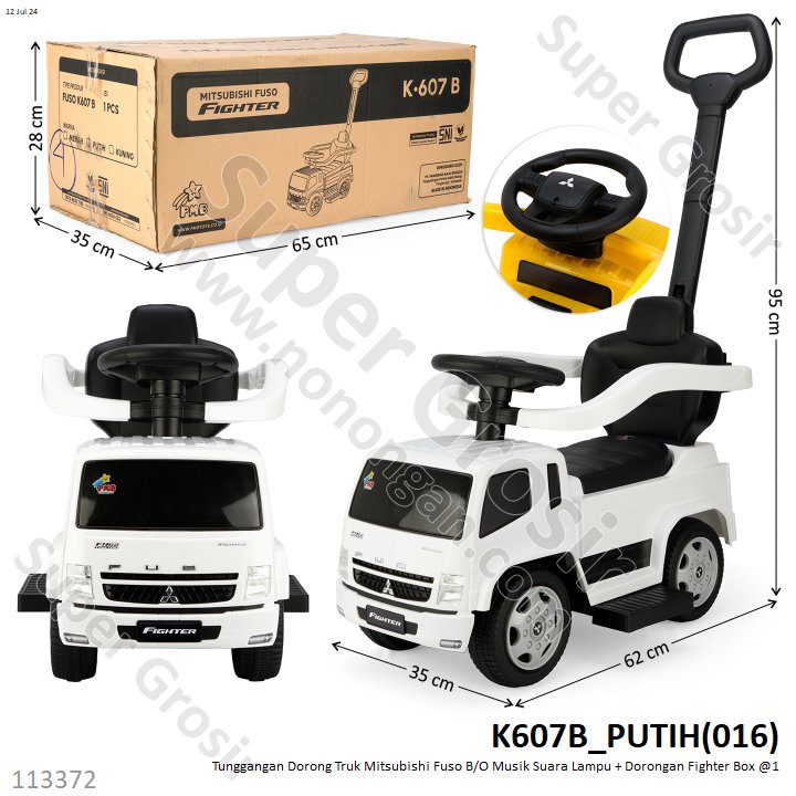 Tunggangan Dorong Truk Mitsubishi Fuso B/O Musik Suara Lampu Fighter Box @1