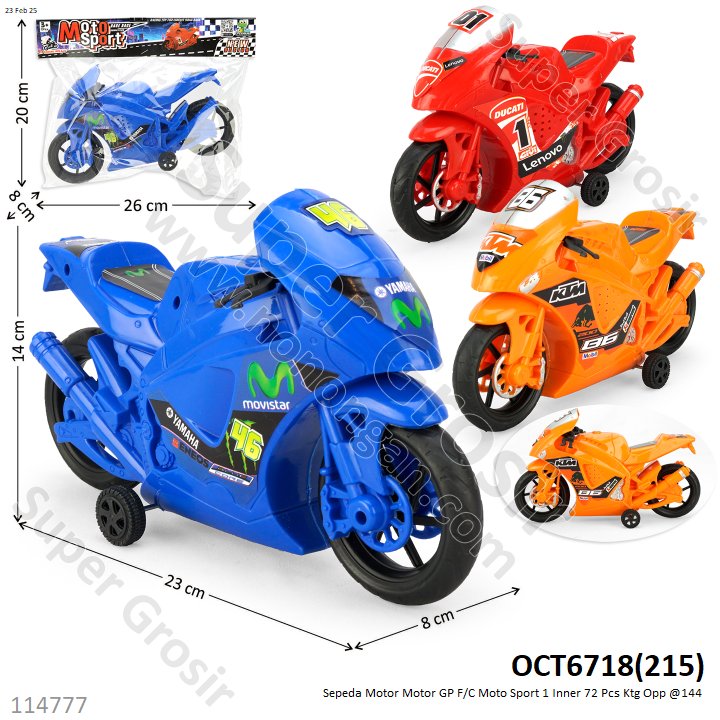 Sepeda Motor Motor GP F/C Moto Sport 1 Inner 72 Pcs Ktg Opp @144