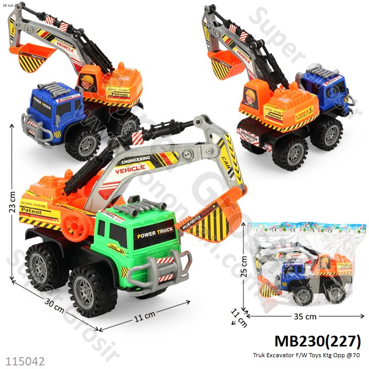 Truk Excavator F/W Toys Ktg Opp @70