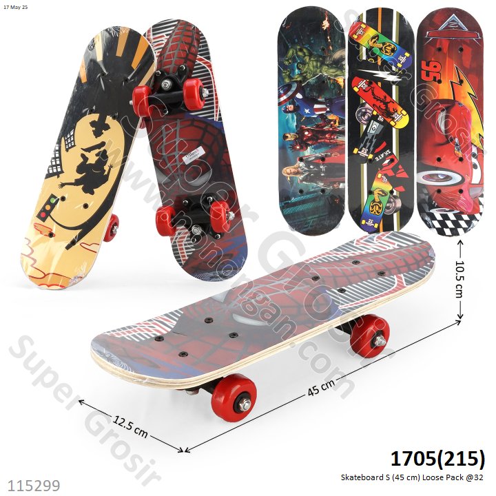 Skateboard S (45 cm) Loose Pack @32