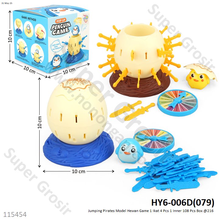 Jumping Pirates Model Hewan Game 1 Ikat 4 Pcs 1 Inner 108 Pcs Box @216