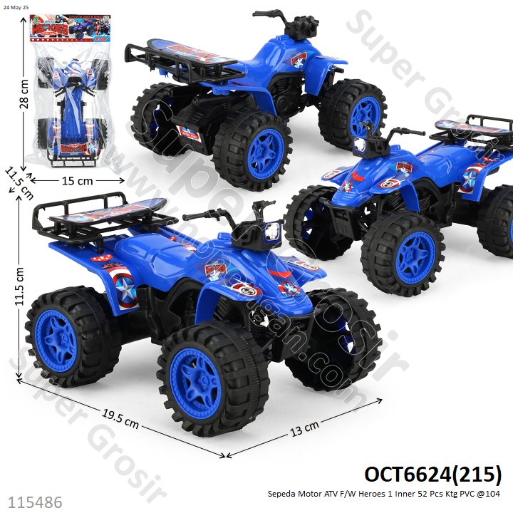 Sepeda Motor ATV F/W Heroes 1 Inner 52 Pcs Ktg PVC @104