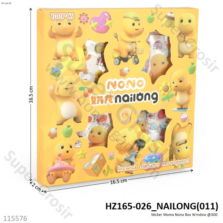 Sticker Momo Karakter Box Window @360