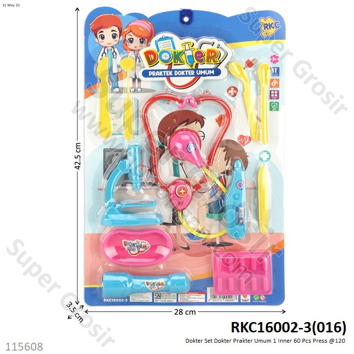 Dokter Set Dokter Praktek Umum 1 Inner 60 Pcs Press @120