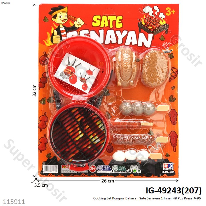 Masak-masakan Sate Senayan 1 Inner 48 Pcs Press @96