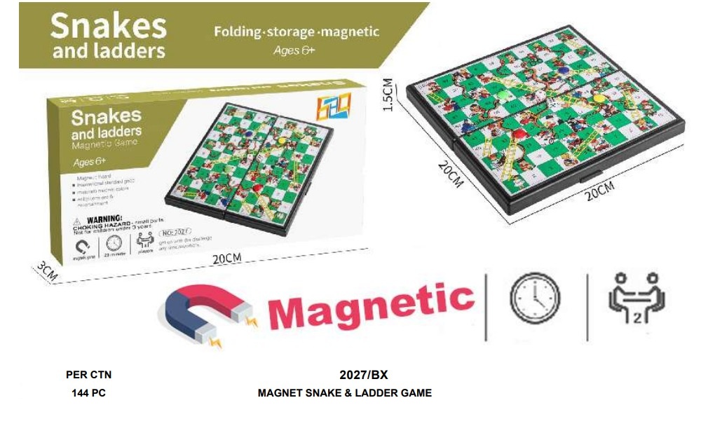 Ular Tangga Magnet Snakes and Ladders 1 Inner 72 Pcs Box @144