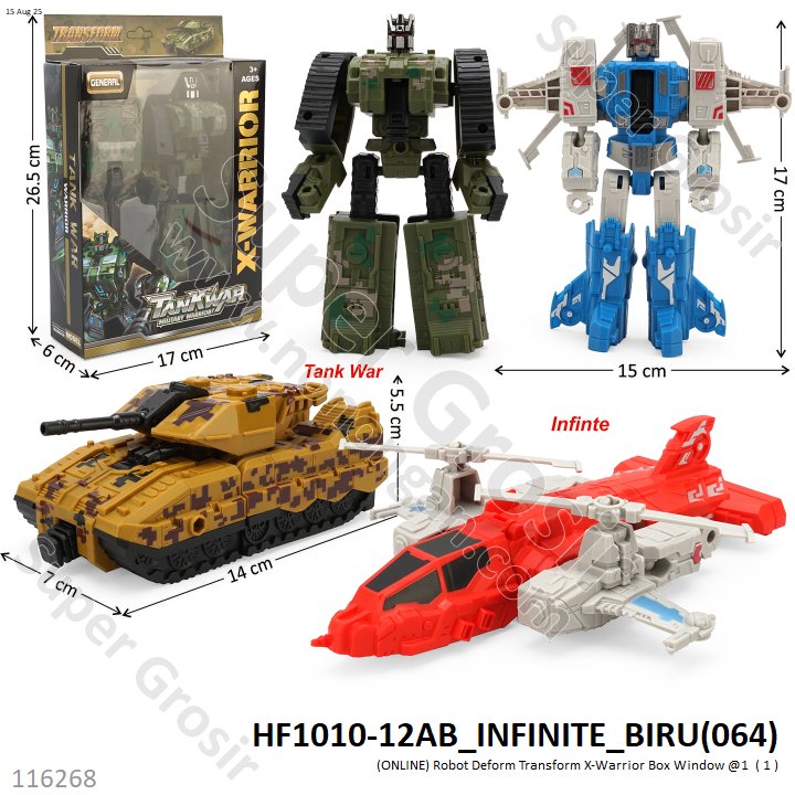 (ONLINE) Robot Deform Transform X-Warrior Box Window @1