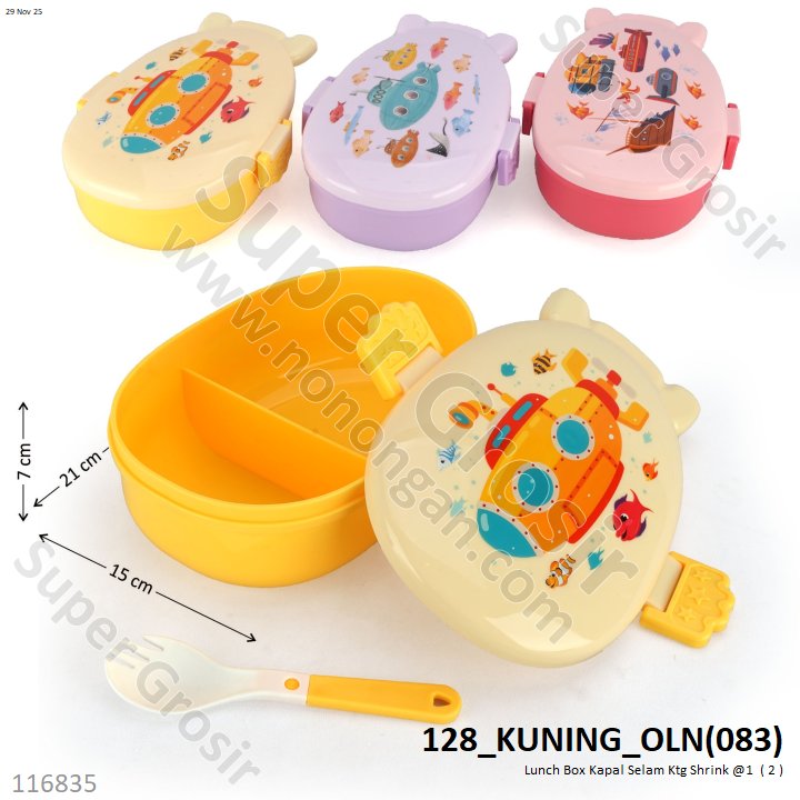 Lunch Box Kapal Selam Ktg Shrink @1