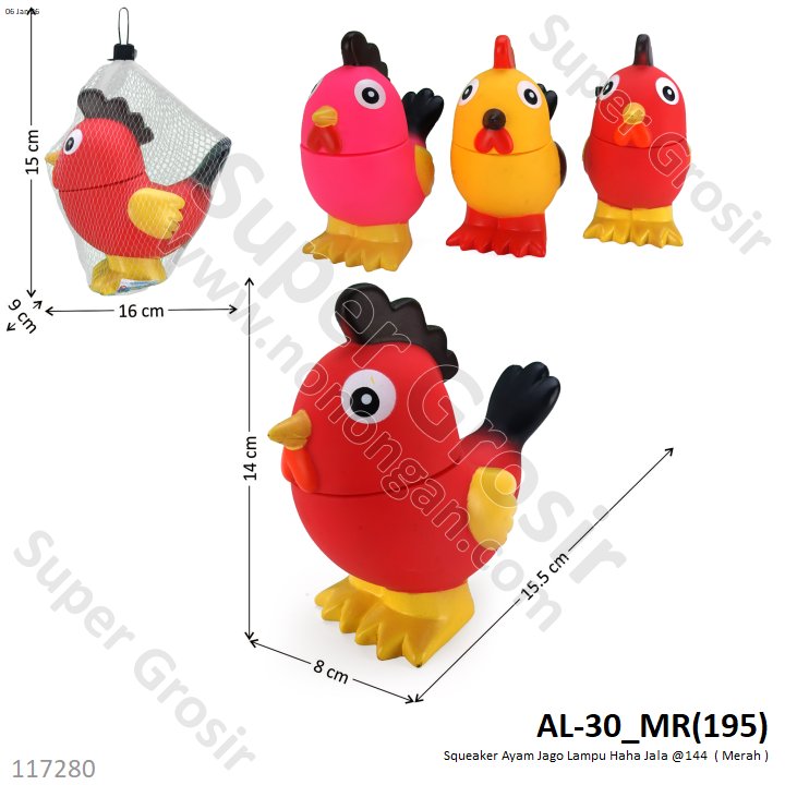 Boneka Cit-cit Ayam Jago Lampu Haha Jala @144