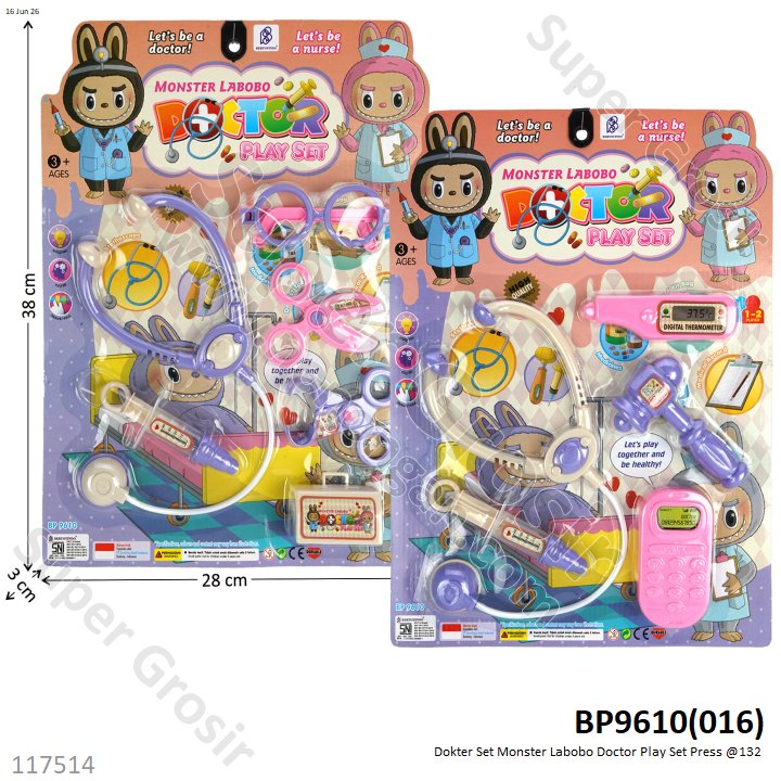 Dokter Set Monster Labobo Doctor Play Set Press @132
