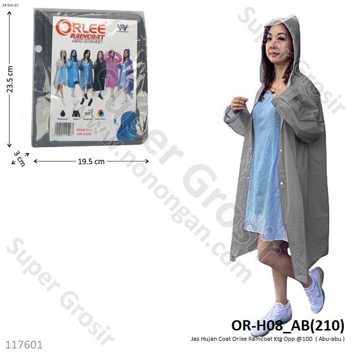 Jas Hujan Coat Orlee Raincoat Ktg Opp @100