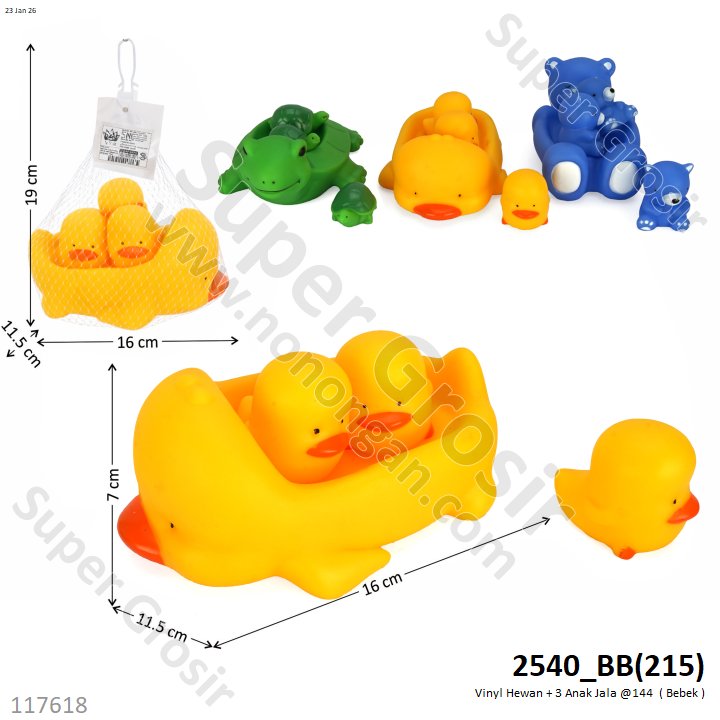 Vinyl Hewan + 3 Anak Jala @144