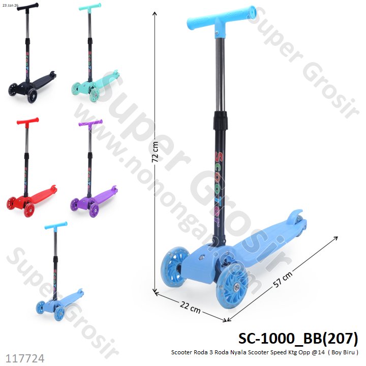 Scooter Roda 3 Roda Nyala Scooter Speed Ktg Opp @14