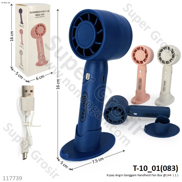 Kipas Angin Genggam Handheld Fan T700 Box @144