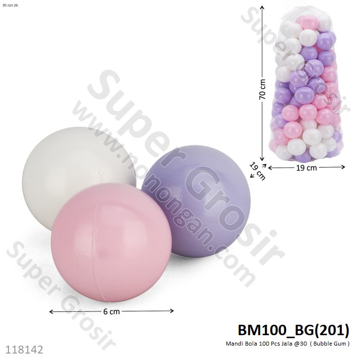 Mandi Bola 100 Pcs Jala @30
