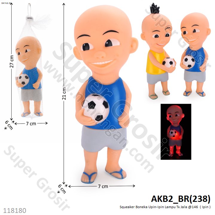 Boneka Cit-cit Upin Ipin Lampu Tx Jala @146
