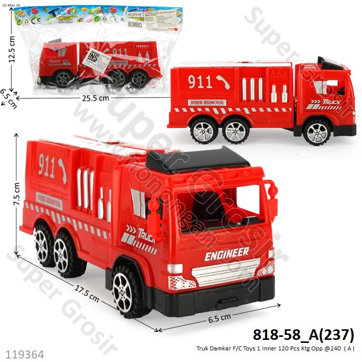 Truk Damkar F/C Toys 1 Inner 120 Pcs Ktg Opp @240