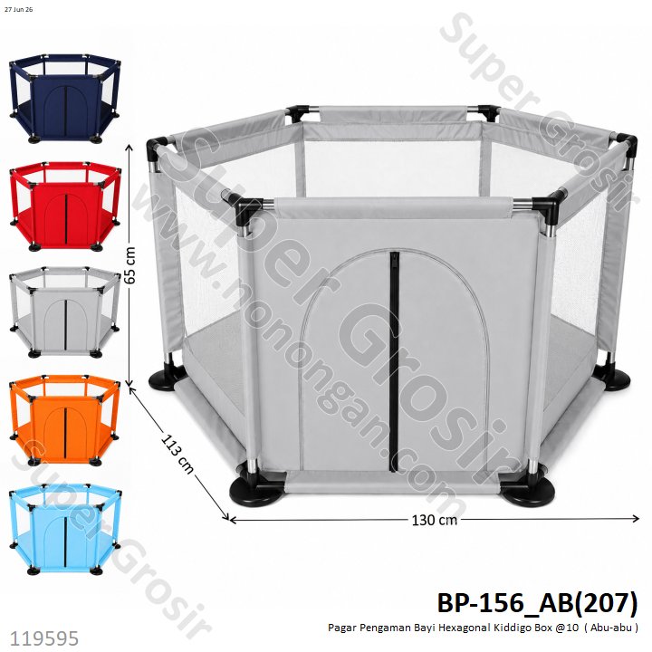Pagar Pengaman Bayi Hexagonal Kiddigo Box @10