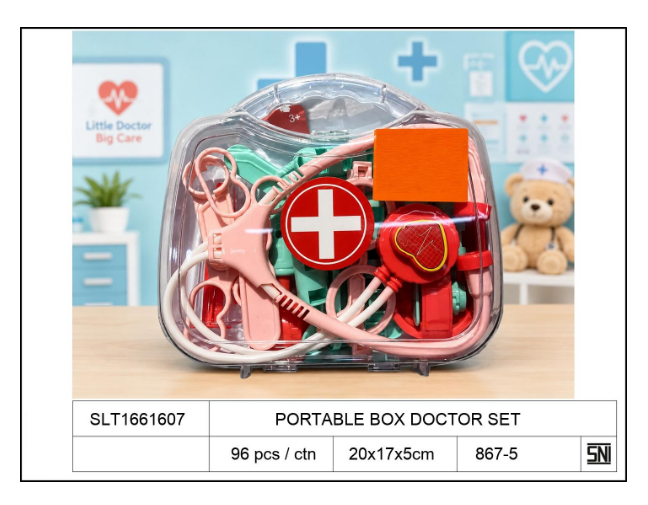 Dokter Set Koper Doctor Toos 1 Inner 48 Pcs Ktg Opp @96