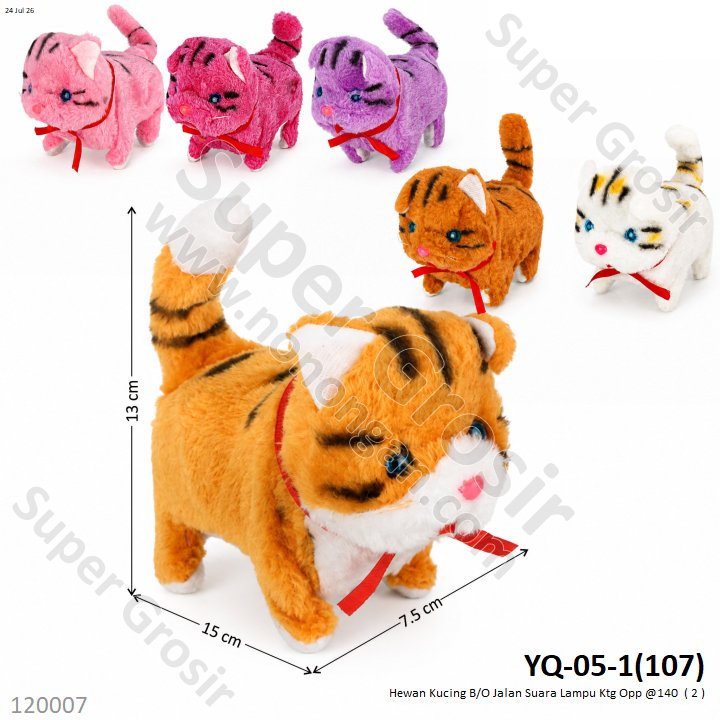 Hewan Kucing B/O Jalan Suara Lampu Ktg Opp @140