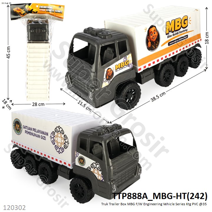 Truk Trailer Box MBG F/W Engineering Vehicle Series Ktg PVC @35
