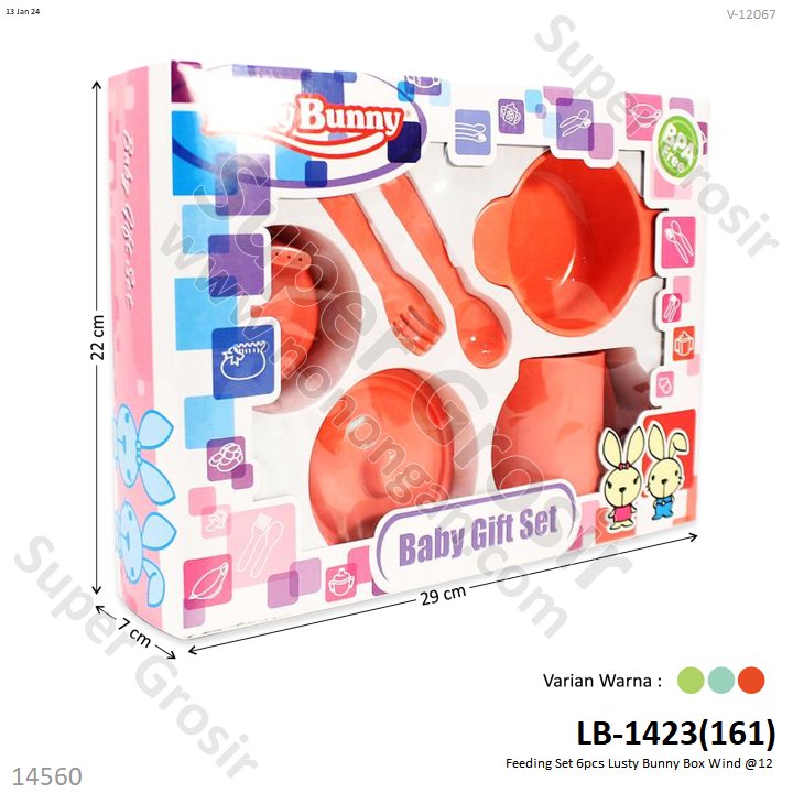 Feeding Set 6pcs Lusty Bunny Box Wind @12