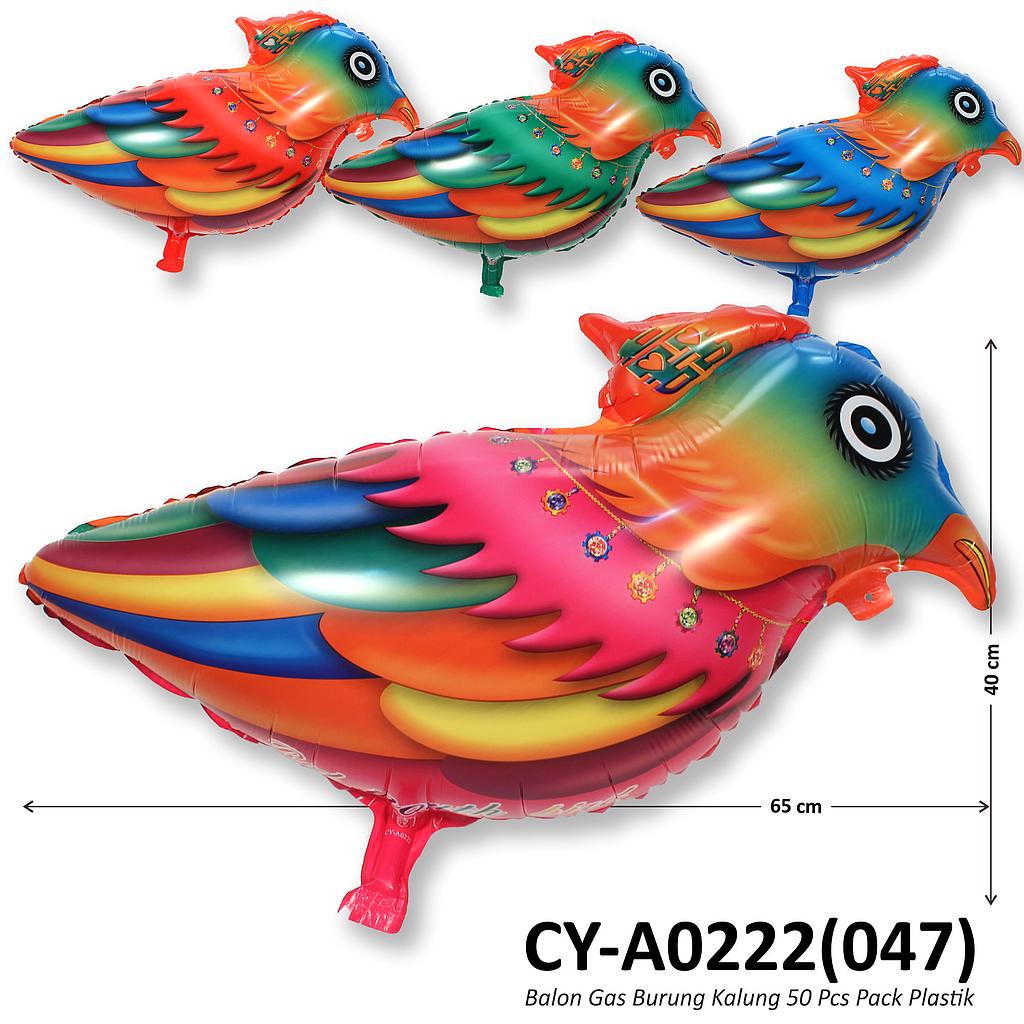 Balon Gas Burung Kalung 50 Pcs Pack Plastik @60
