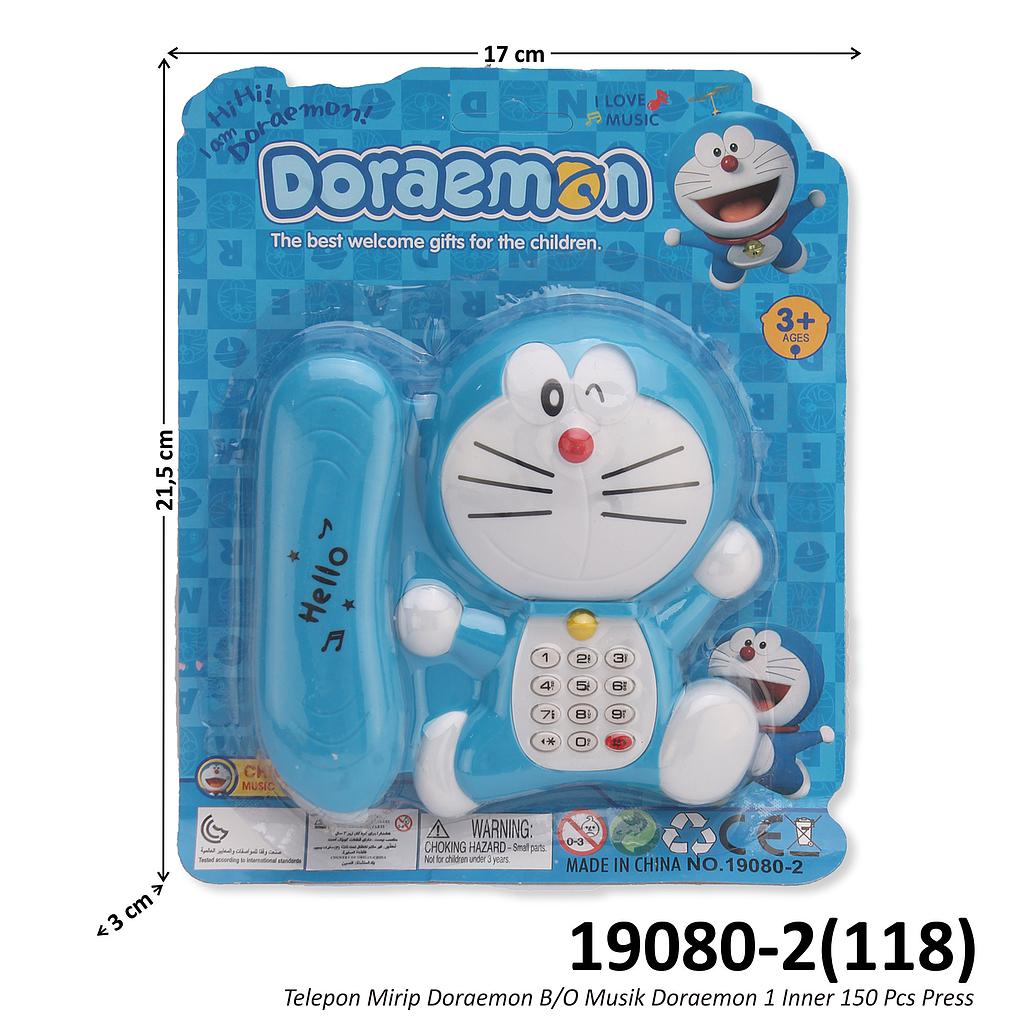 Telepon Doraemon B/O Musik 1 Inner 150 Pcs Press @300 
