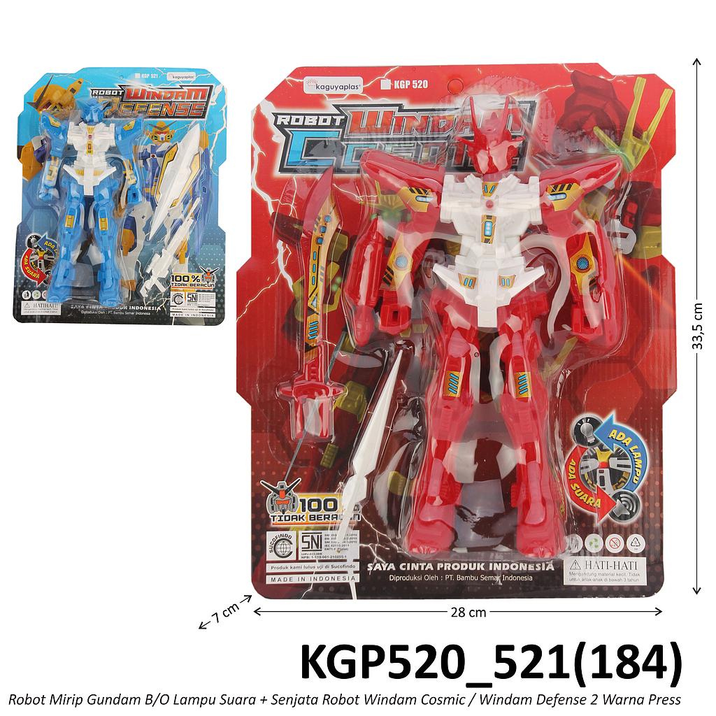 Robot Gundam B/O Suara Lampu Set Senjata Robot Windam Cosmic / Windam Defense 2 Warna Press @60