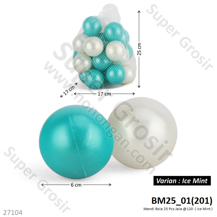 Mandi Bola 25 Pcs Jala @120