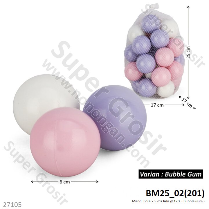 Mandi Bola 25 Pcs Jala @120