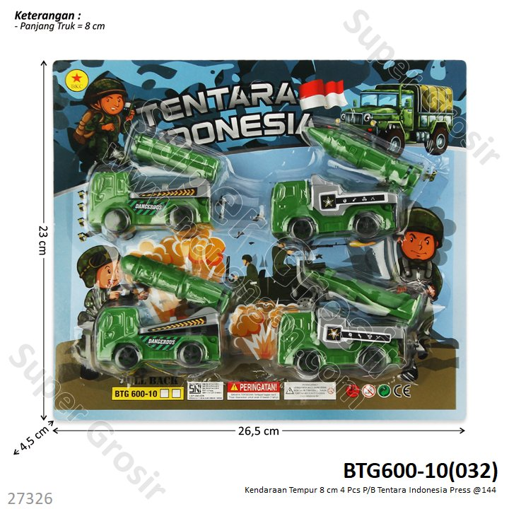 Truk Set 4 Pcs 8 cm P/B Press @144