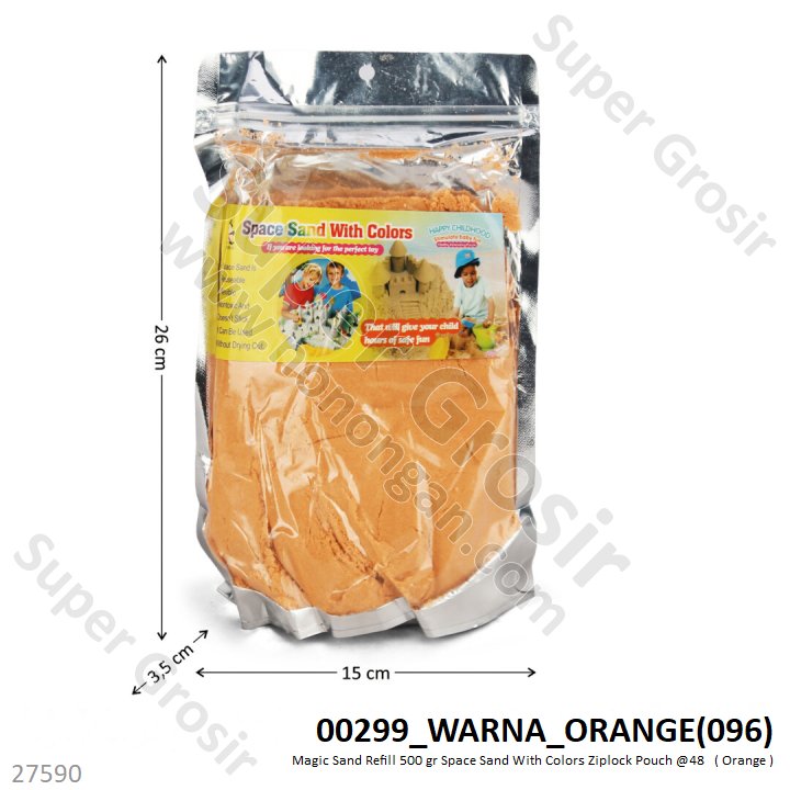 Magic Sand Refill 500 gr Space Sand With Colors Ziplock Pouch @48 