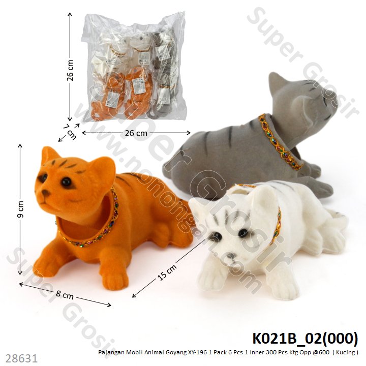 Hewan Kepala Goyang 1 Pack 6 Pcs Ktg Opp @0