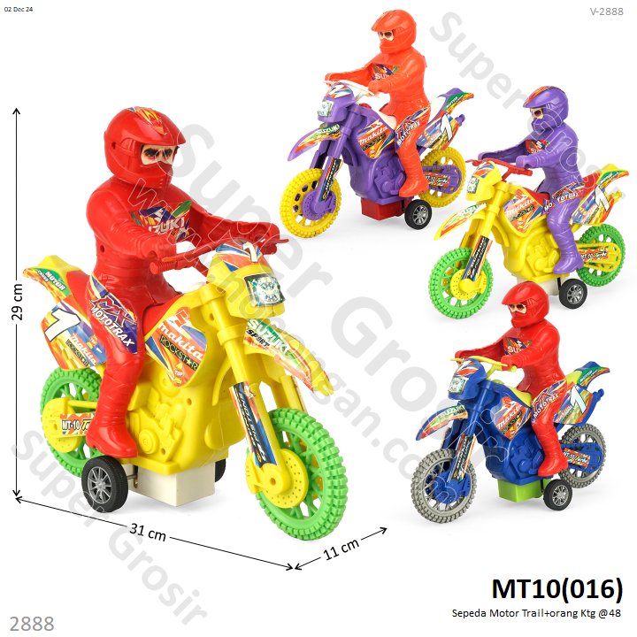 Sepeda Motor Trail F/C + Ridernya Ktg Opp @48