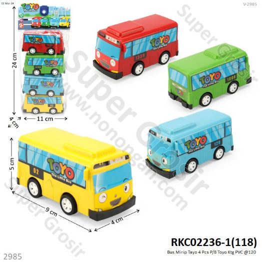 Bus 4 Pcs P/B Ktg PVC @120