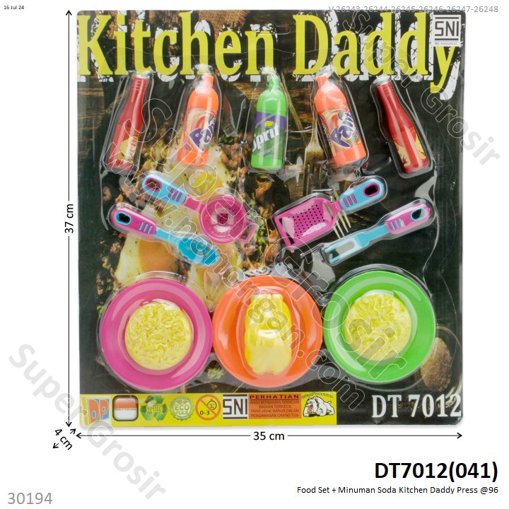 Food Set Minuman Soda Kitchen Daddy Press @96