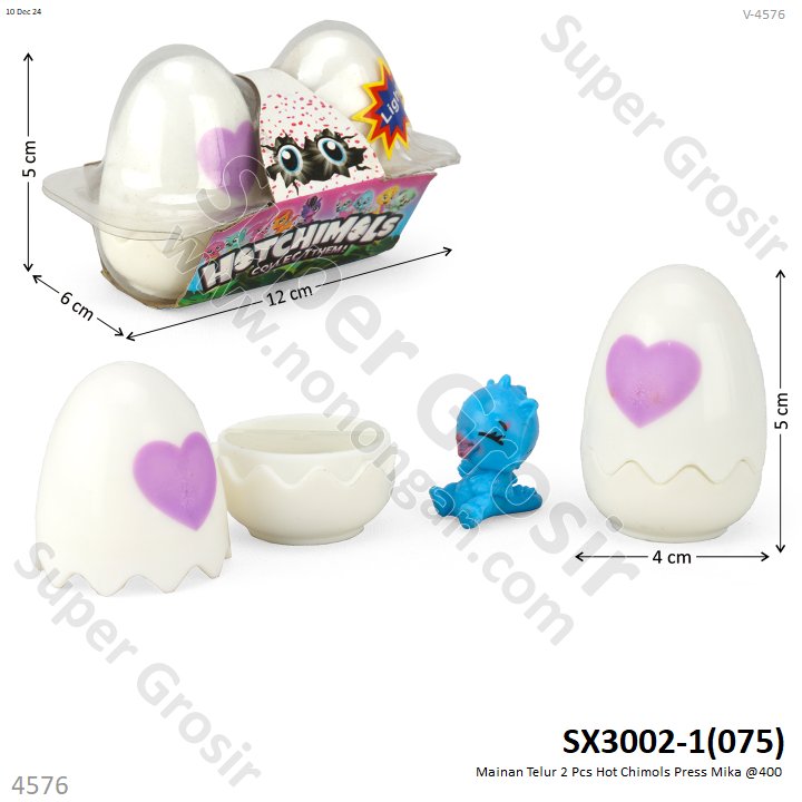 Mainan Telur Hatchimals 2 Pcs Hotchimols Press Mika @400