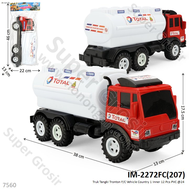 Truk Tangki Tronton F/C Vehicle Country 1 Inner 12 Pcs PVC @24