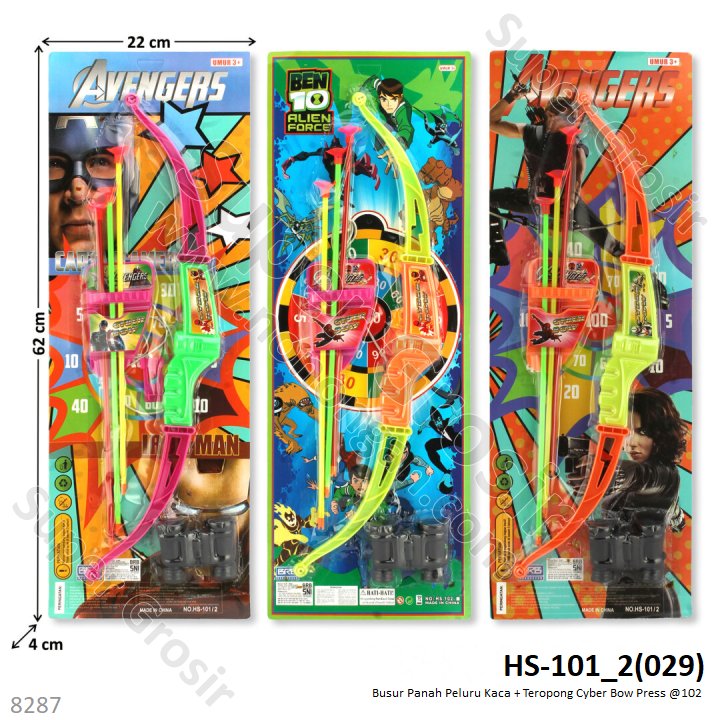 Busur Panah Peluru Kaca + Teropong Cyber Bow Press @102