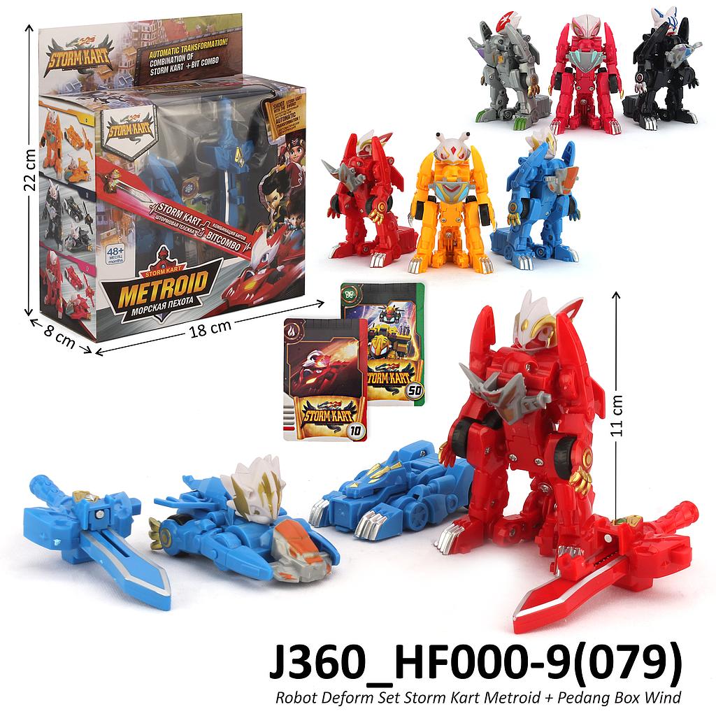 Robot Deform Monkart + Acc Storm Kart Metroid HF000-9 Box Window @120