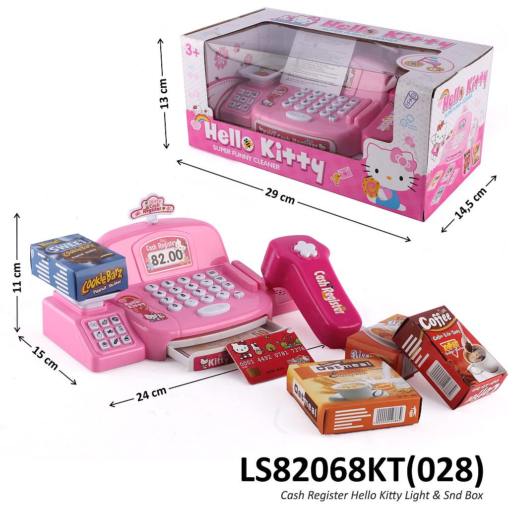 Mainan Kasir Cash Register B/O Suara Lampu + Acc Hello Kitty Box Window @54