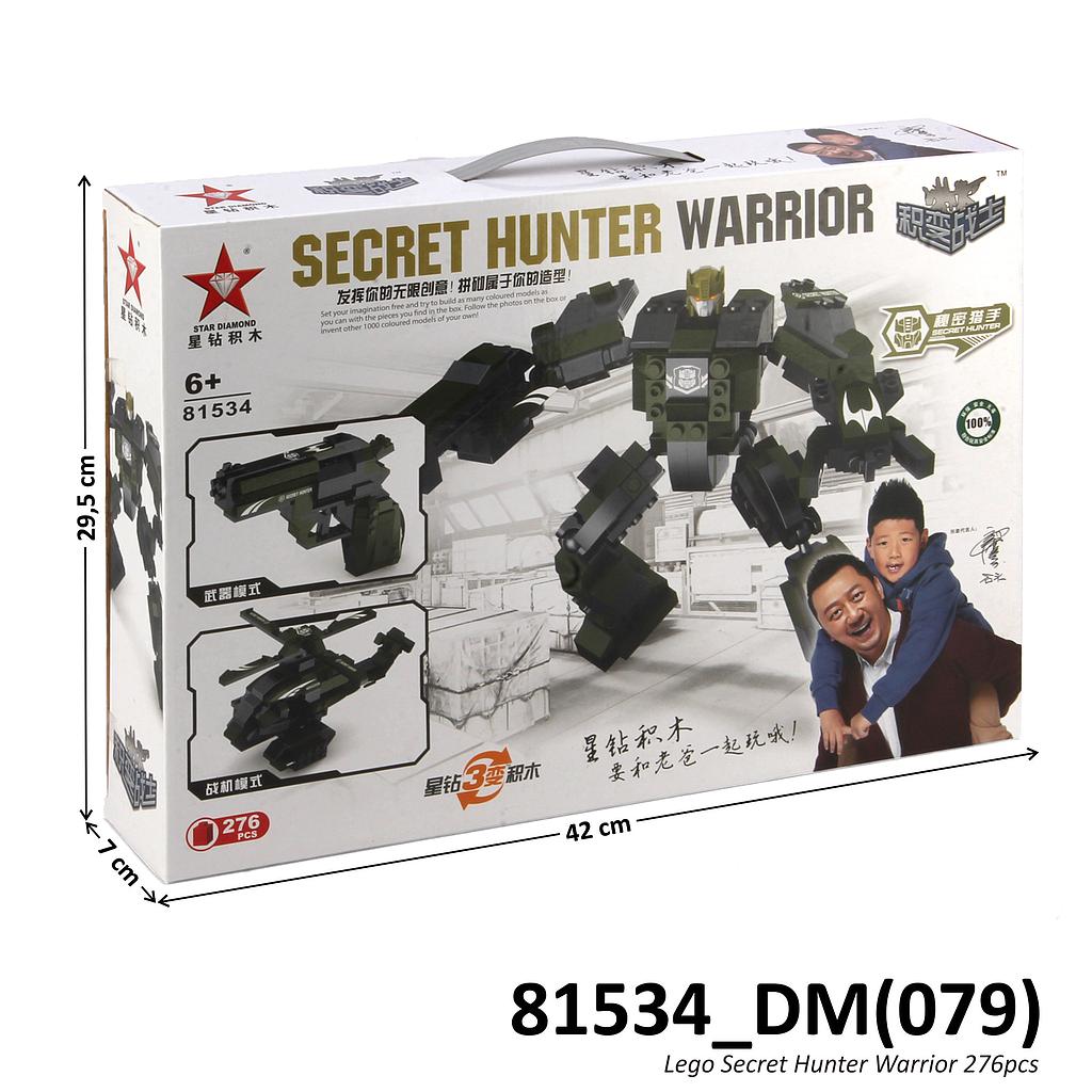 Mini Block Robot Deform 3 in 1 (Pistol / Helikopter) Star Diamond Secret Hunter Warrior Box @36